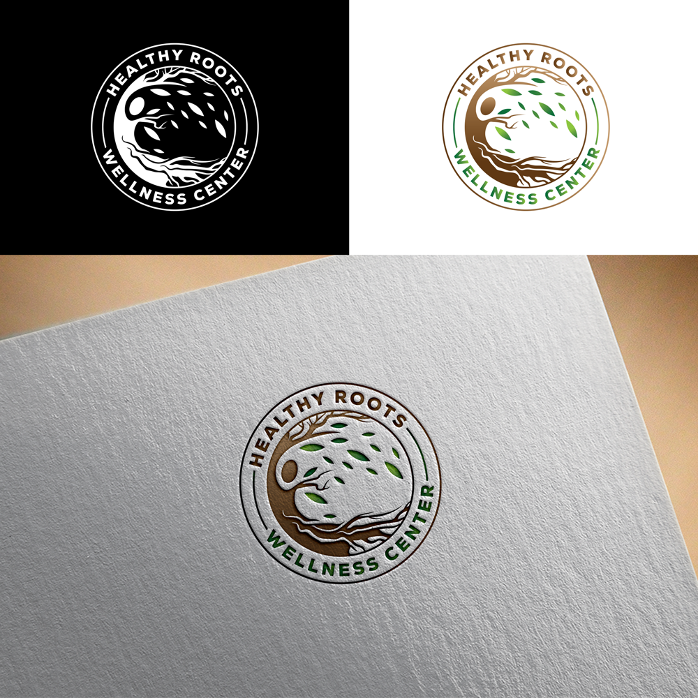 Logo Design by RA-bica for Healthy Roots Wellness Center | Design #33035658