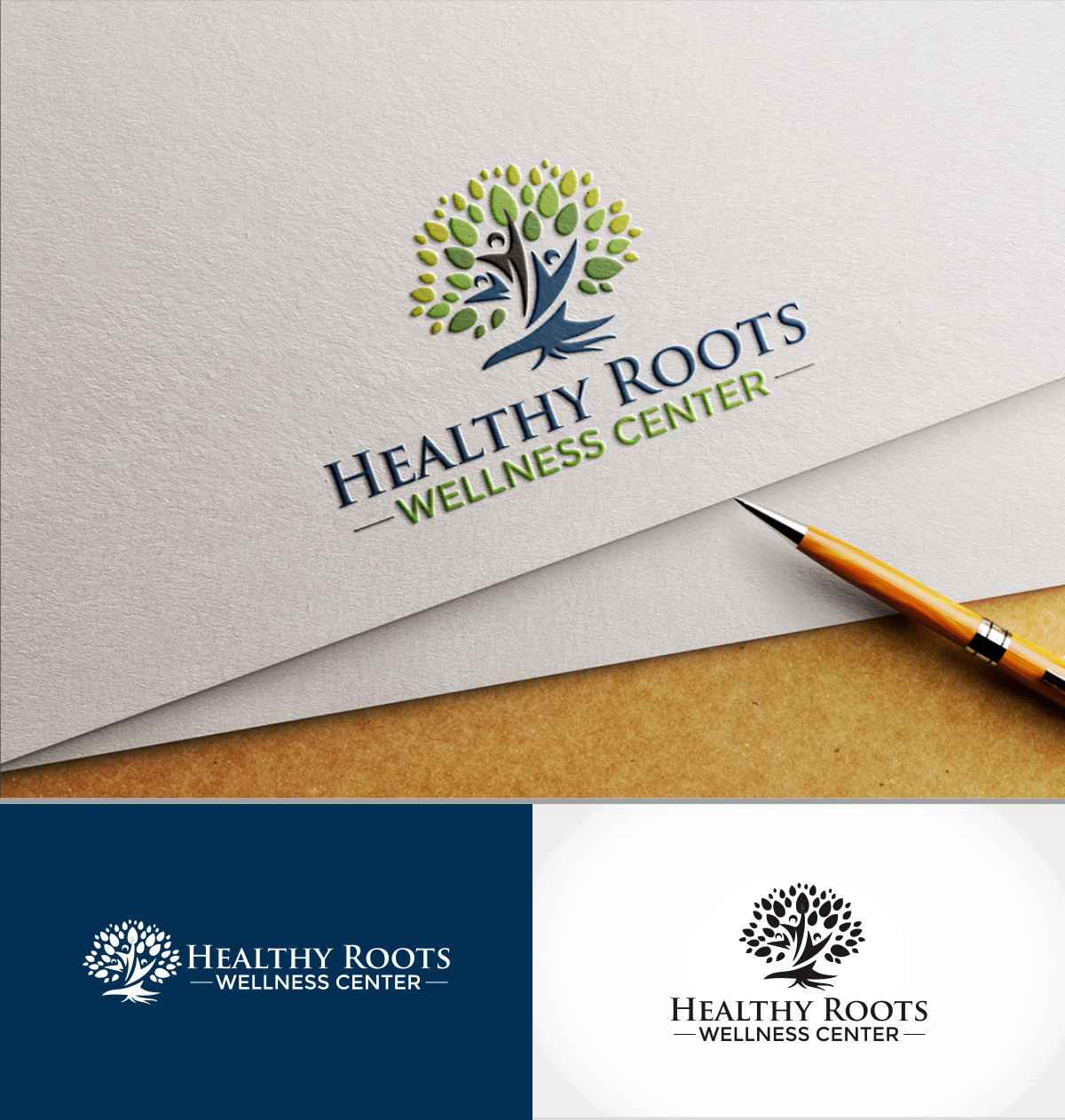 Logo Design by ToatPribadi for Healthy Roots Wellness Center | Design #33065198