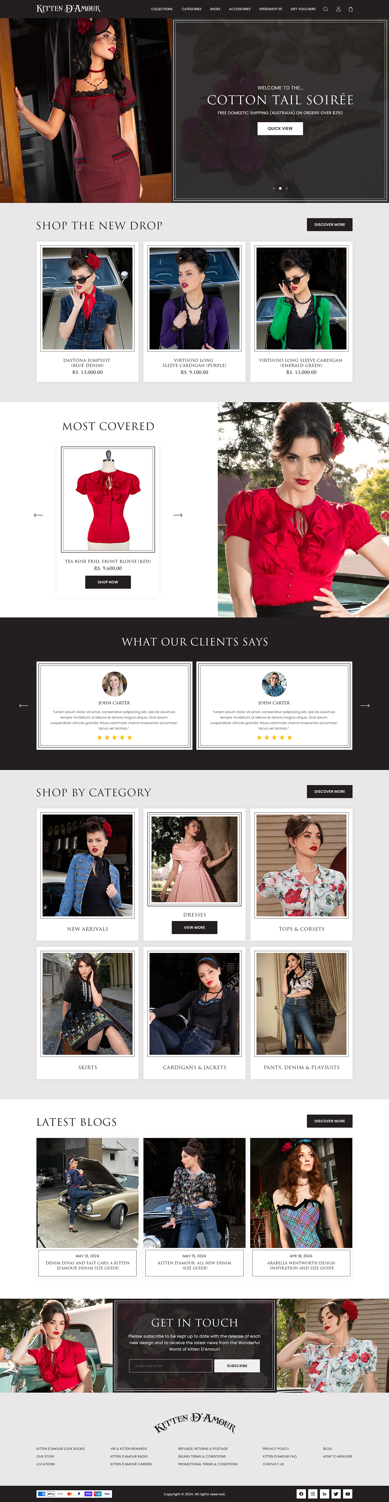 Diseño Web por creative.bugs para Kitten D'Amour | Diseño #33081625