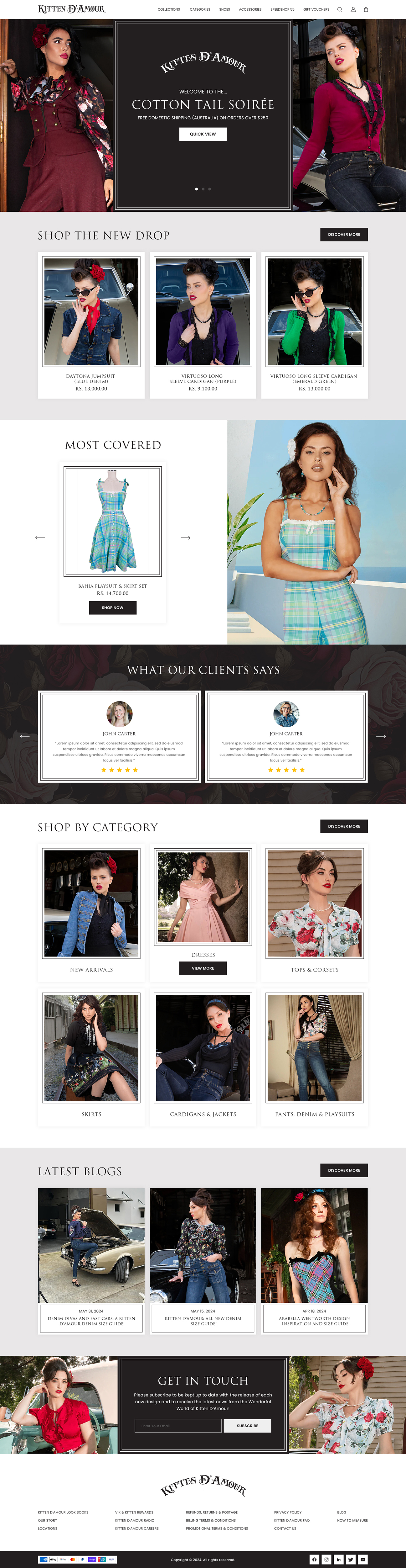 Diseño Web por creative.bugs para Kitten D'Amour | Diseño #33081626