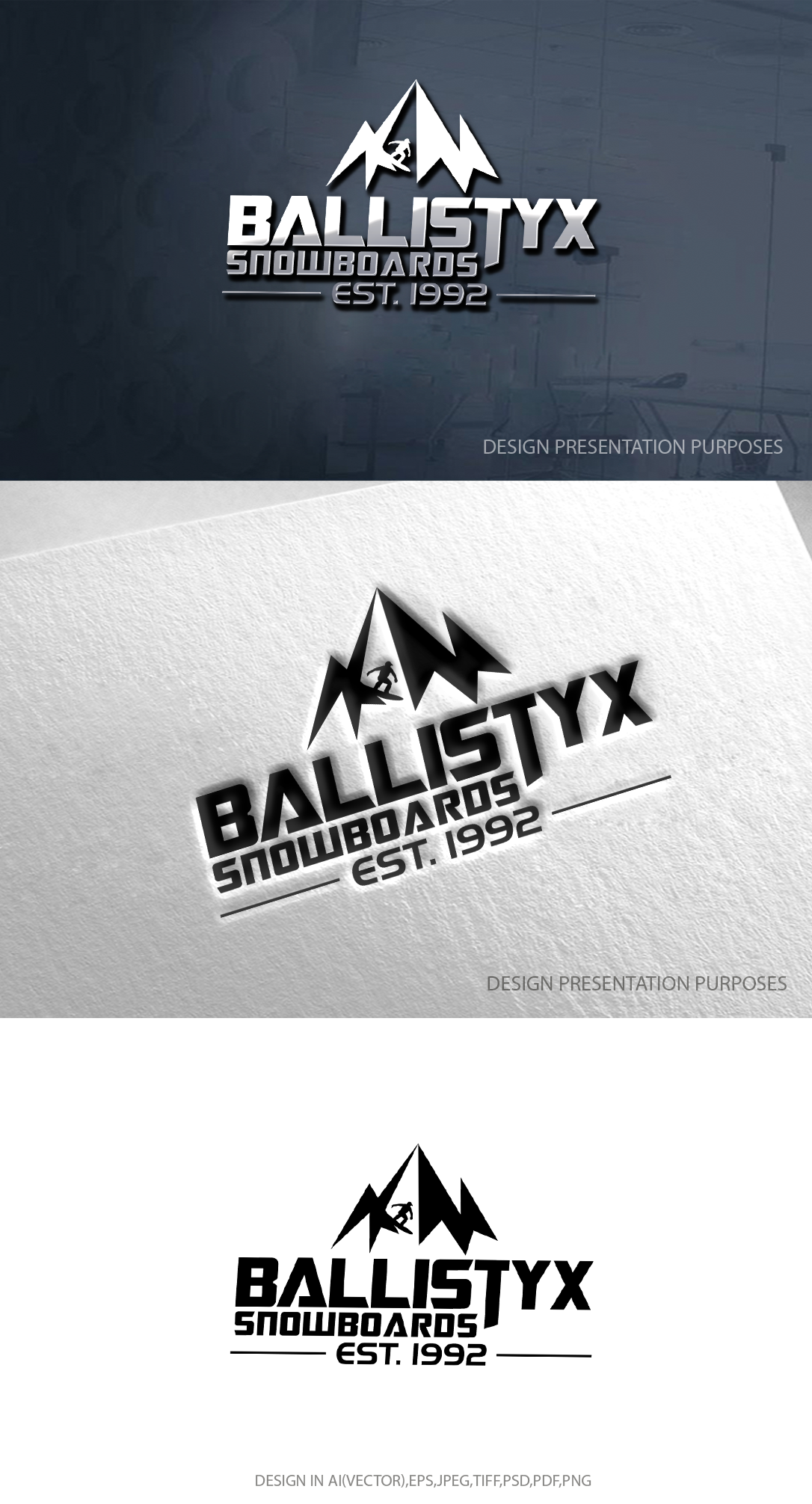 Logo Design by zebronicgraphic for Ballistyx Snowboard | Design #33037115