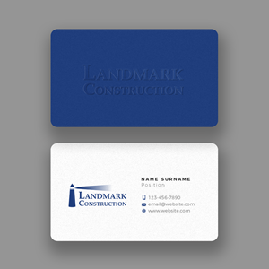 Business Card Design by Andrés Sebastián for Landmark Construction | Design: #33044630