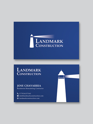 Business Card Design by Designer Mamun for Landmark Construction | Design #33047399