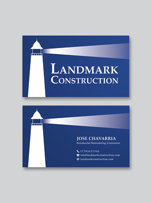 Diseño de Tarjeta de Presentación por Creative Moon Design para Landmark Construction | Diseño: #33047400