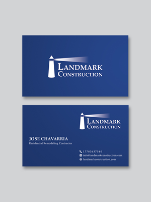 Diseño de Tarjeta de Presentación por Creative Moon Design para Landmark Construction | Diseño: #33047401