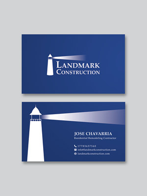 Diseño de Tarjeta de Presentación por Creative Moon Design para Landmark Construction | Diseño: #33047402