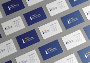 Business Card Design by Sun Moon Graphic Designer for Landmark Construction | Design #33042725