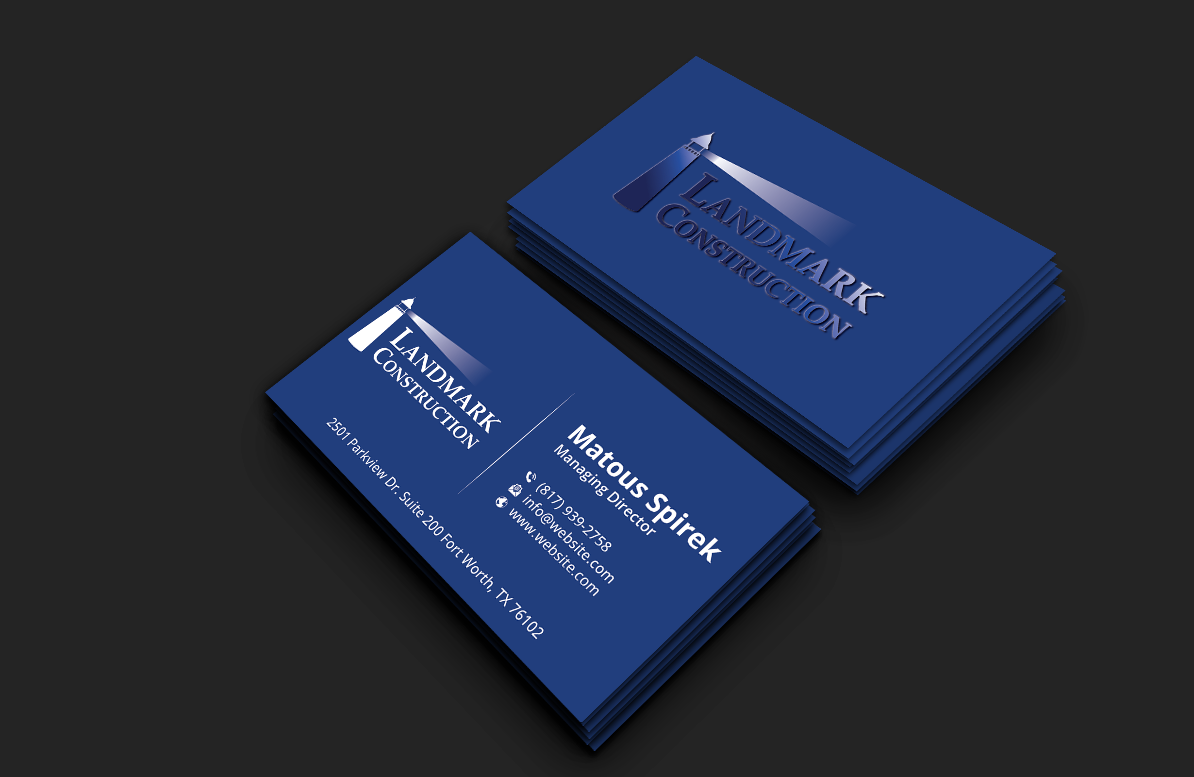 Diseño de Tarjeta de Presentación por DesignerShahadat para Landmark Construction | Diseño #33046468