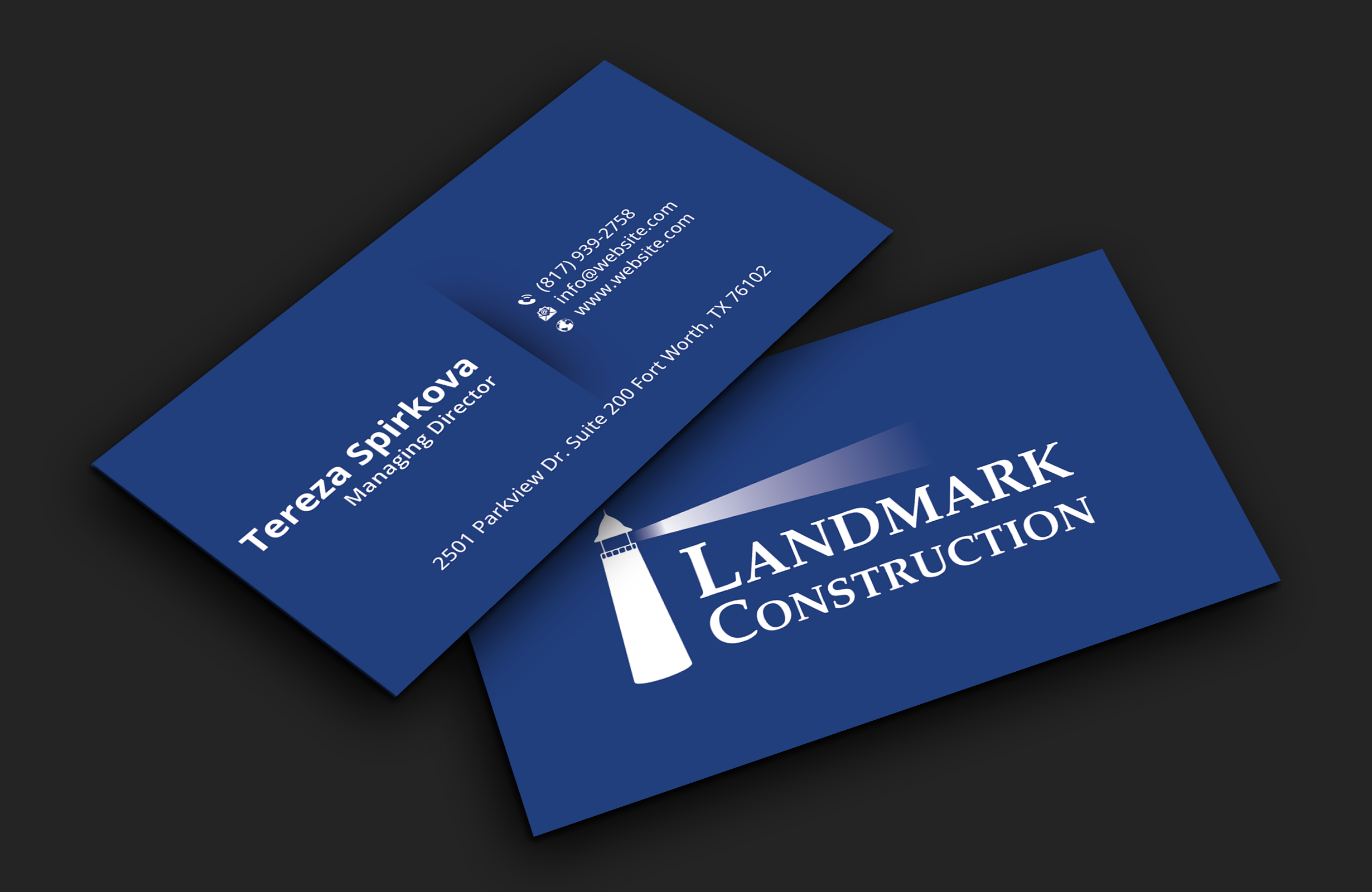 Diseño de Tarjeta de Presentación por DesignerShahadat para Landmark Construction | Diseño #33048931
