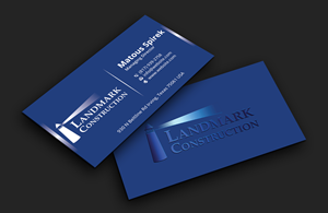 Business Card Design by DesignerShahadat for Landmark Construction | Design: #33049007