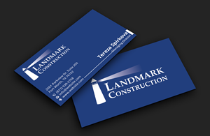 Business Card Design by DesignerShahadat for Landmark Construction | Design: #33049329