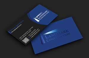 Business Card Design by DesignerShahadat for Landmark Construction | Design: #33049508
