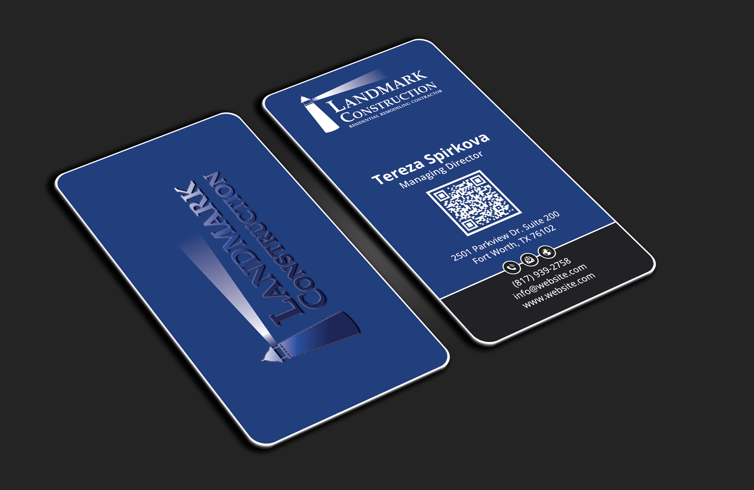 Business Card Design by DesignerShahadat for Landmark Construction | Design #33053210