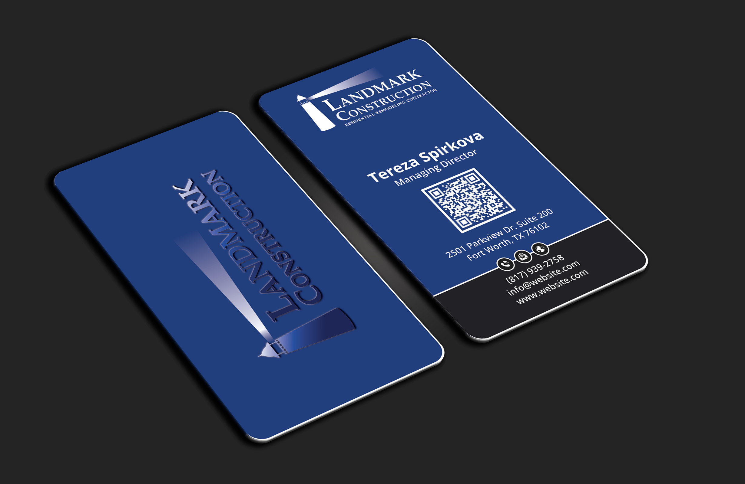 Business Card Design by DesignerShahadat for Landmark Construction | Design #33053213