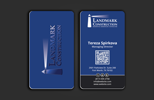 Business Card Design by DesignerShahadat for Landmark Construction | Design: #33053332