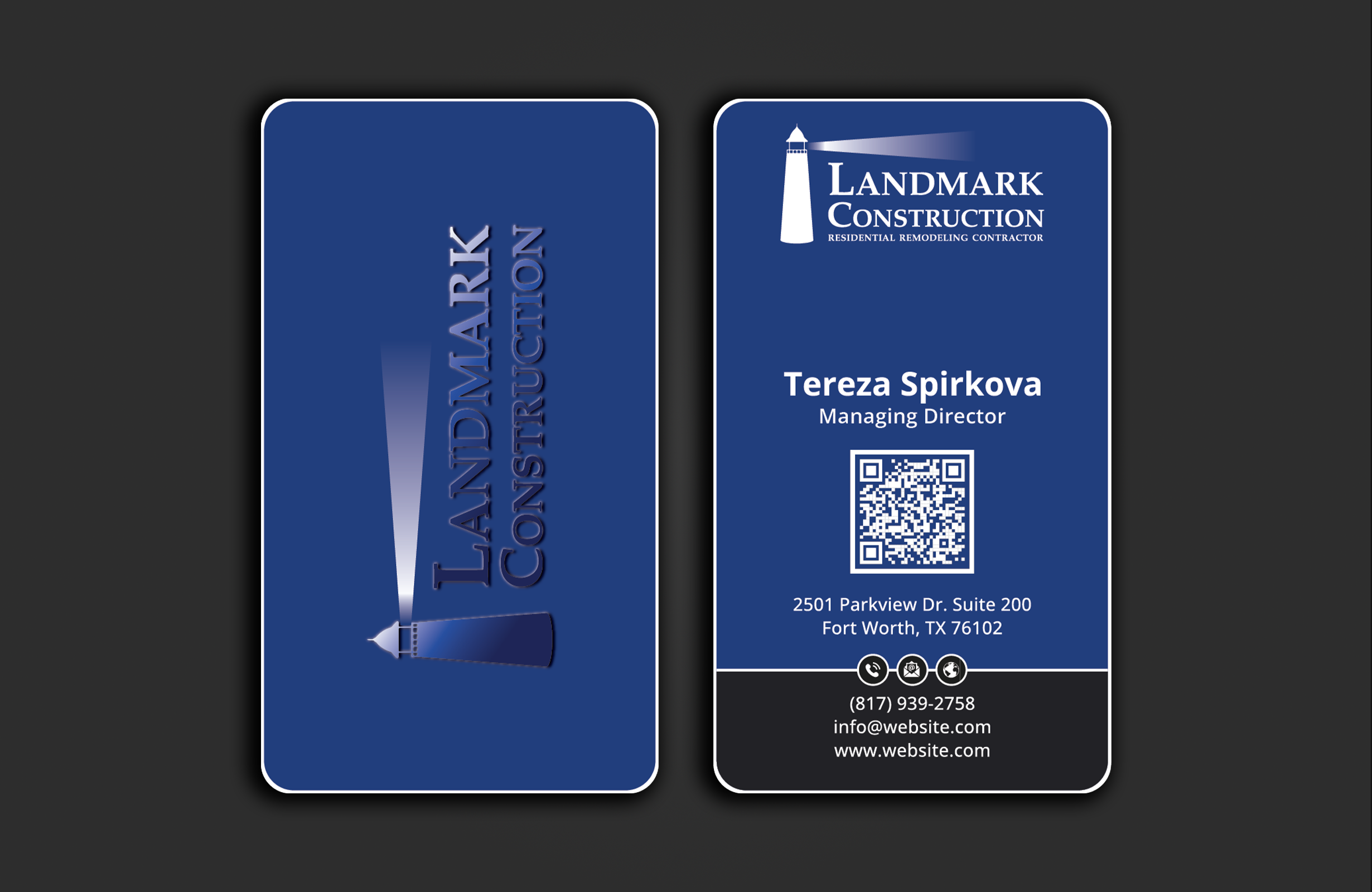 Business Card Design by DesignerShahadat for Landmark Construction | Design #33053335