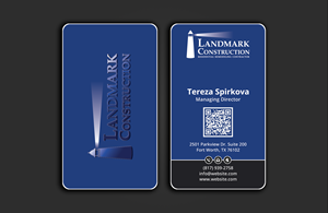 Business Card Design by DesignerShahadat for Landmark Construction | Design: #33053335