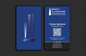 Business Card Design by DesignerShahadat for Landmark Construction | Design: #33053336