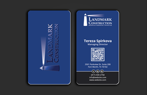 Business Card Design by DesignerShahadat for Landmark Construction | Design: #33053337