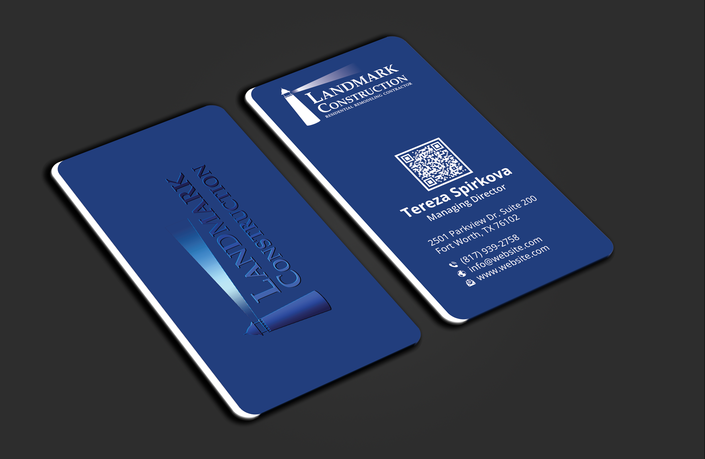 Business Card Design by DesignerShahadat for Landmark Construction | Design #33054721