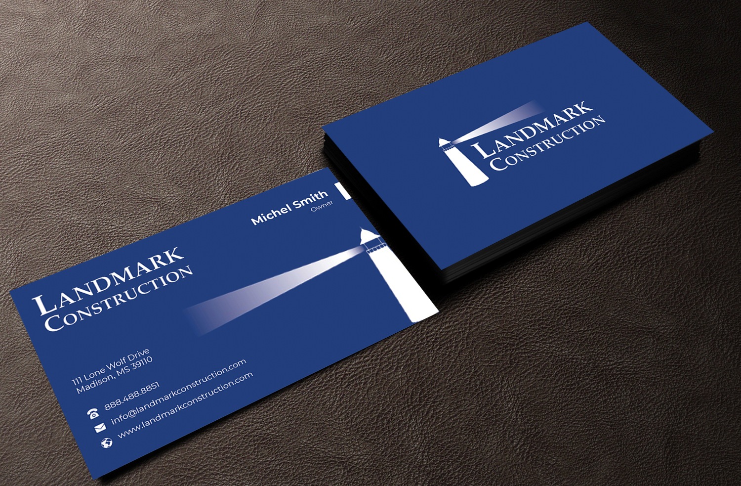 Business Card Design by Innovative Graphix for Landmark Construction | Design #33044910
