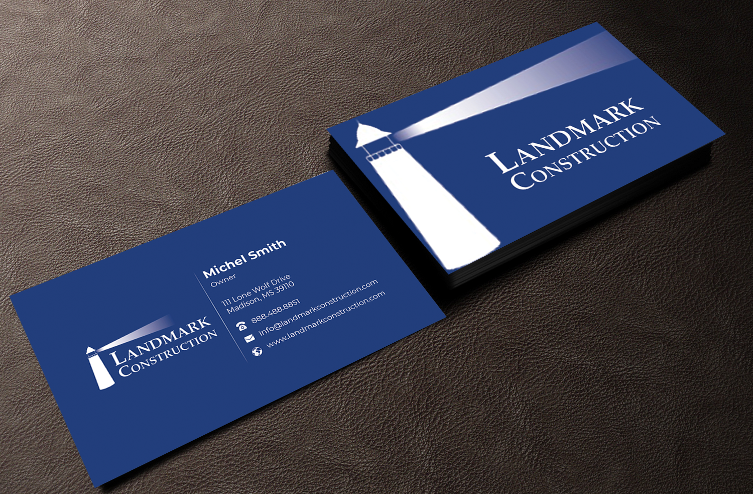Business Card Design by Innovative Graphix for Landmark Construction | Design #33045024
