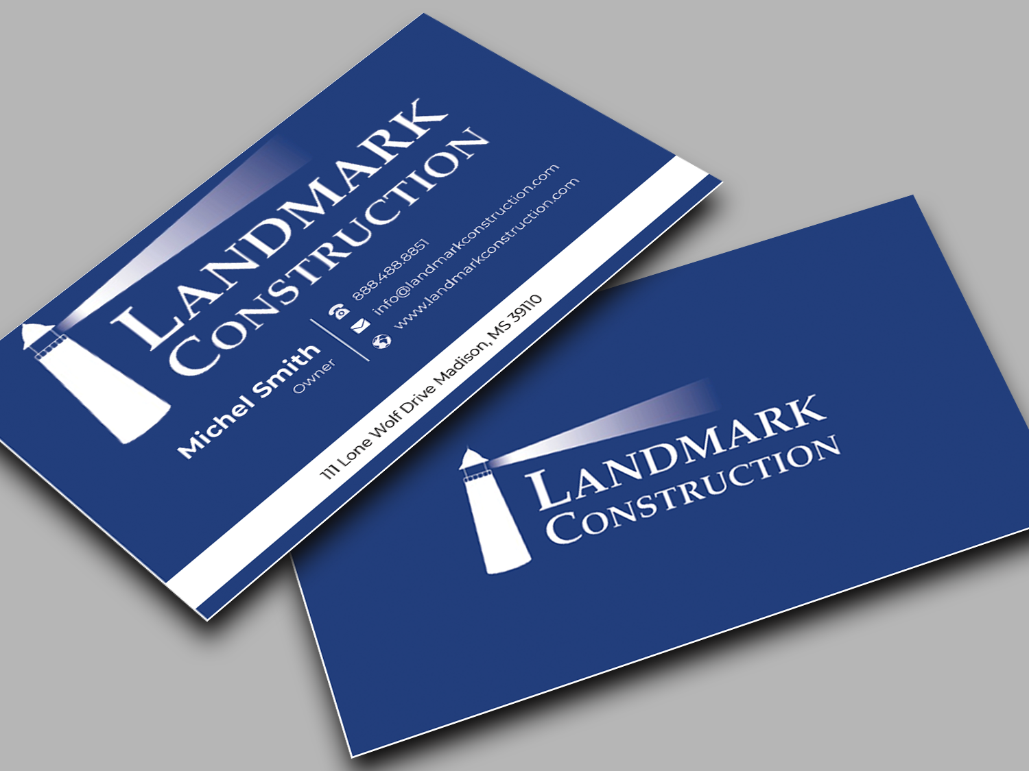 Business Card Design by Innovative Graphix for Landmark Construction | Design #33047079