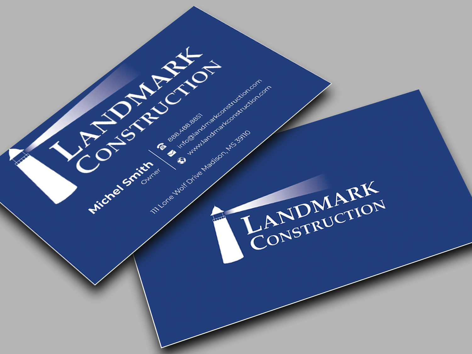 Business Card Design by Innovative Graphix for Landmark Construction | Design #33047102