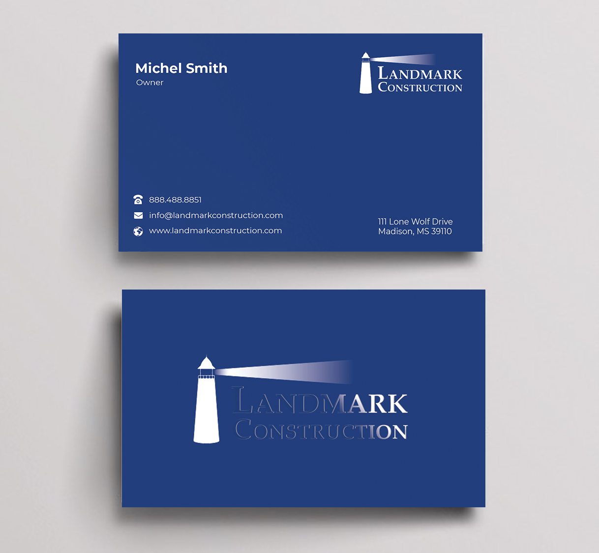Business Card Design by Innovative Graphix for Landmark Construction | Design #33047835