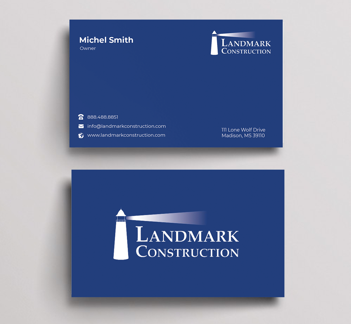 Business Card Design by Innovative Graphix for Landmark Construction | Design #33047838