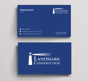 Business Card Design by Innovative Graphix for Landmark Construction | Design: #33047838