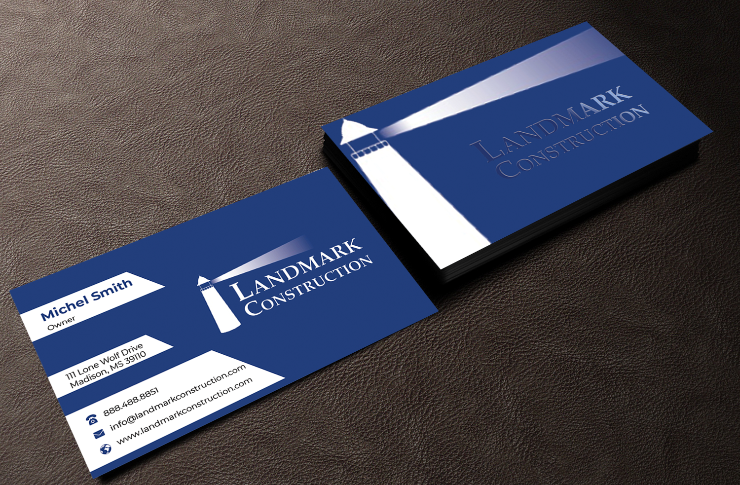 Design de Carte de Visite par Innovative Graphix pour Landmark Construction | Design #33047839