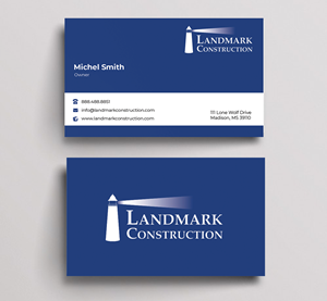 Business Card Design by Innovative Graphix for Landmark Construction | Design: #33047843