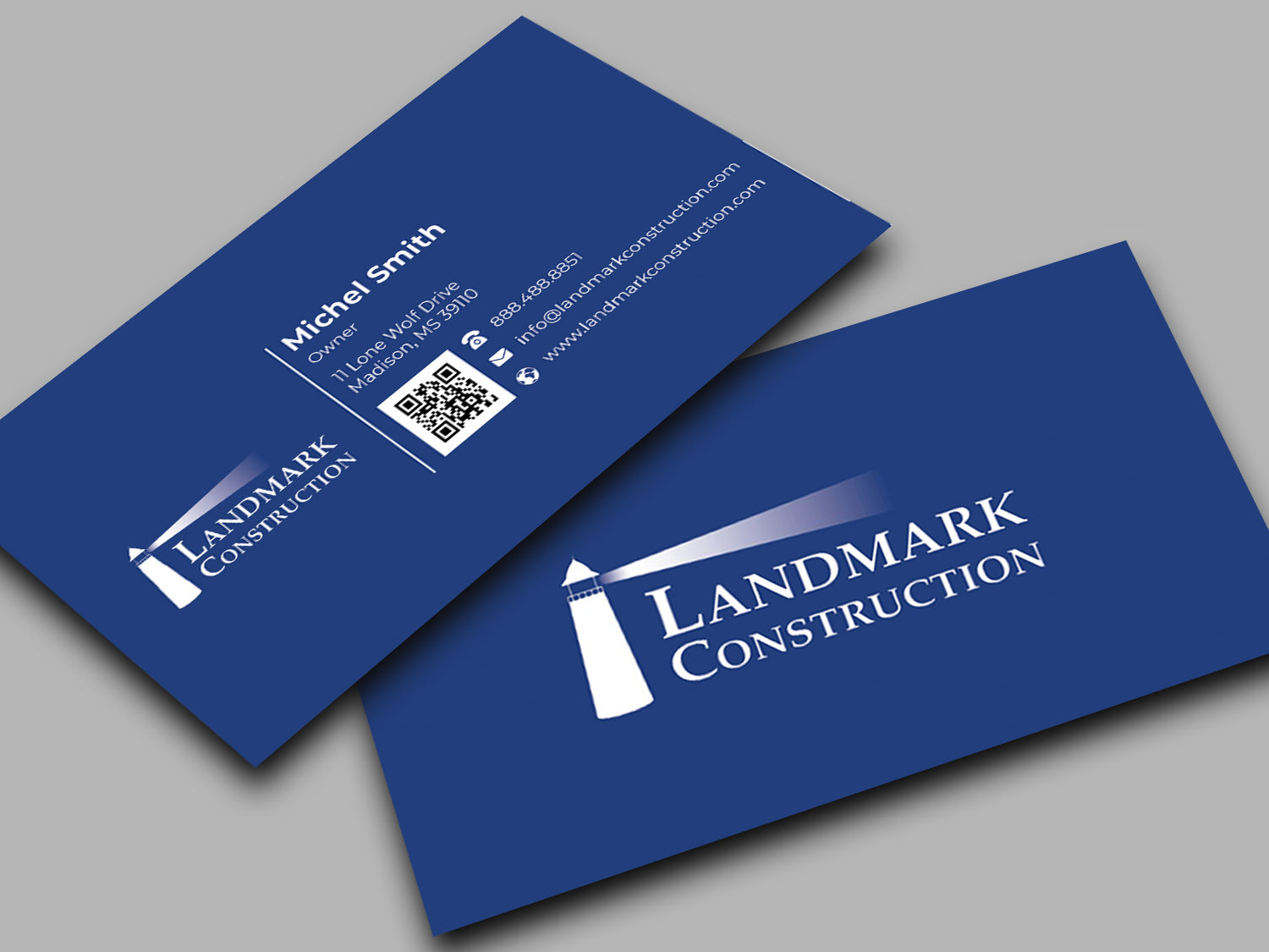 Business Card Design by Innovative Graphix for Landmark Construction | Design #33047900