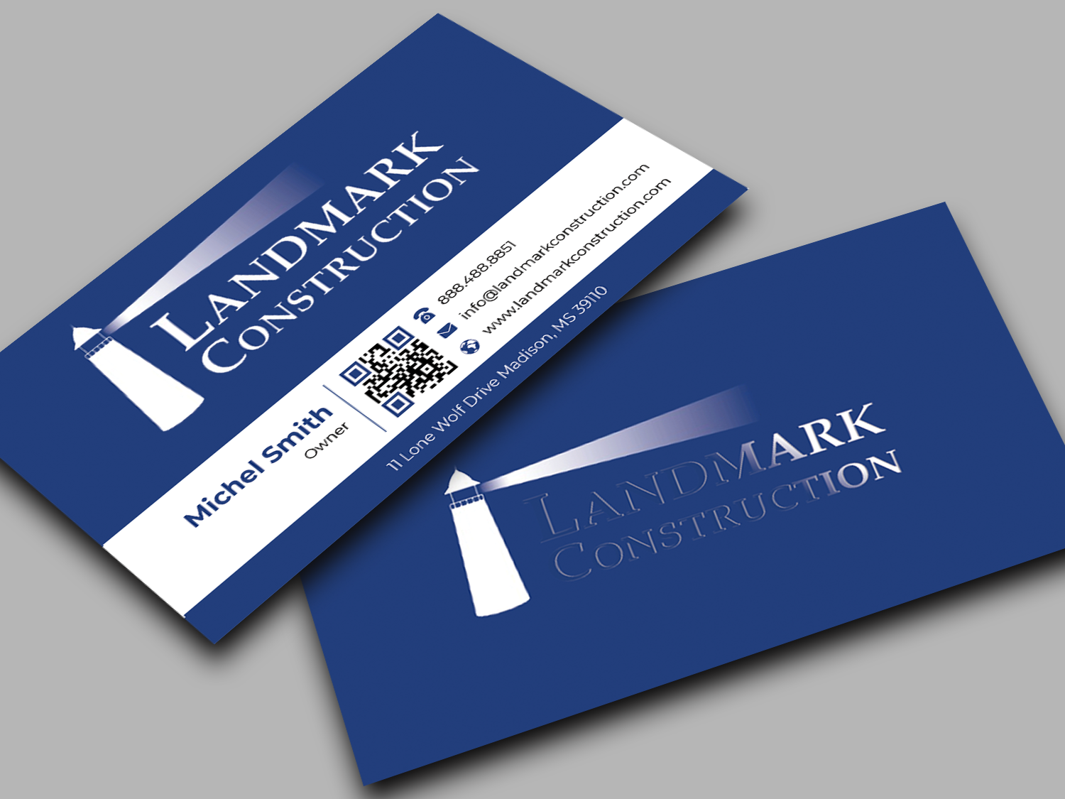 Design de Carte de Visite par Innovative Graphix pour Landmark Construction | Design #33047901