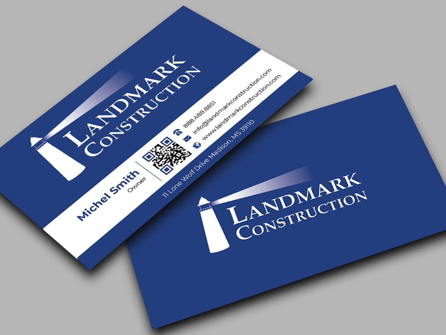 Design de Carte de Visite par Innovative Graphix pour Landmark Construction | Design #33047902