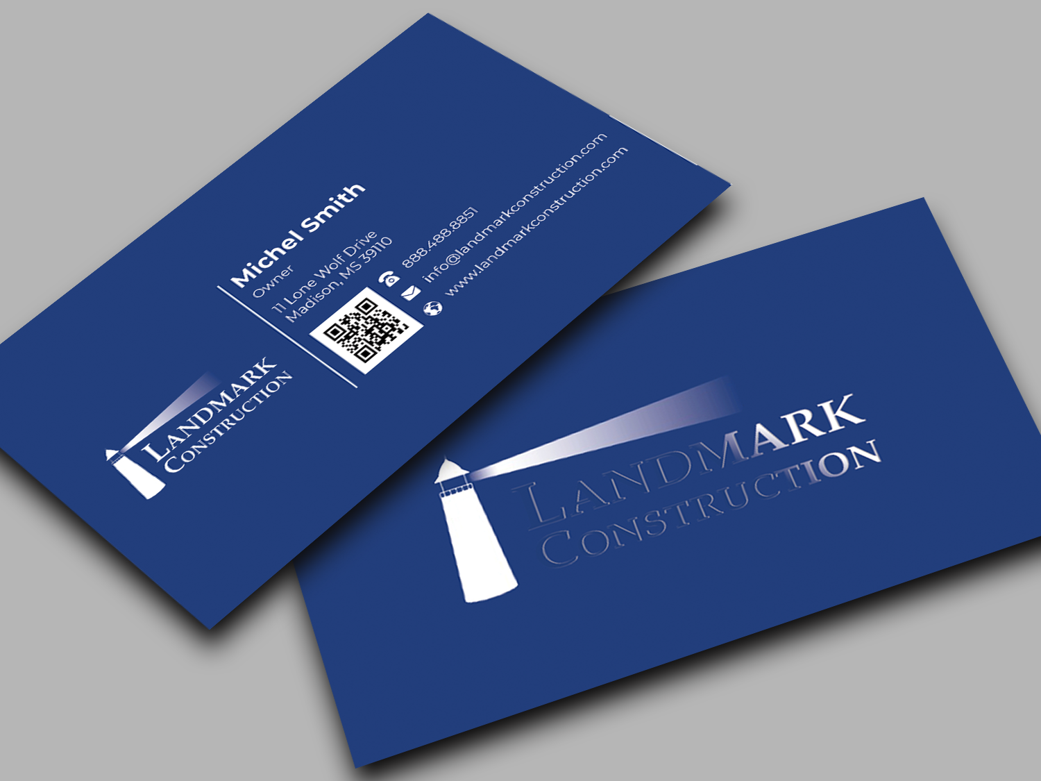 Business Card Design by Innovative Graphix for Landmark Construction | Design #33047904