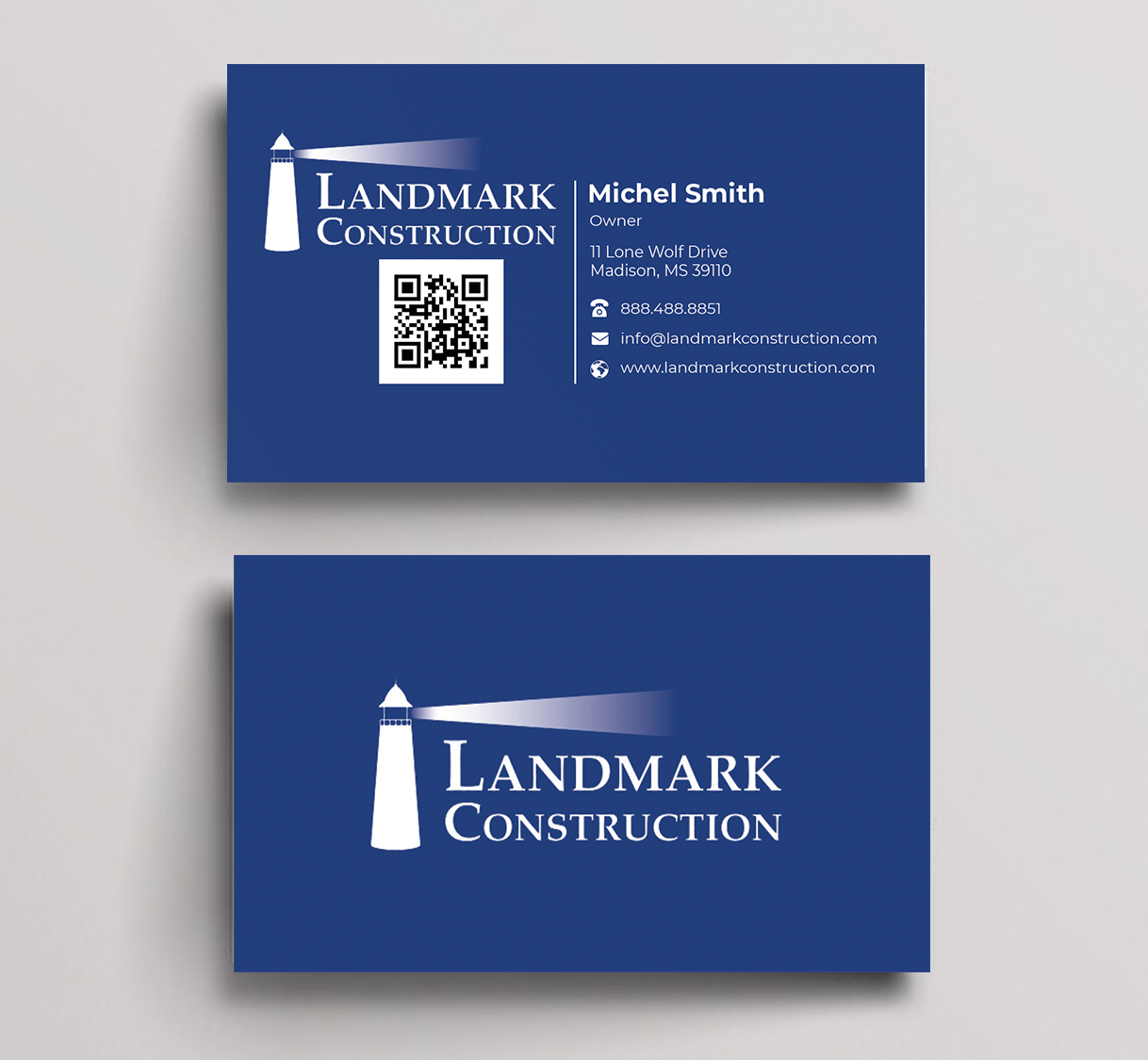 Design de Carte de Visite par Innovative Graphix pour Landmark Construction | Design #33047934