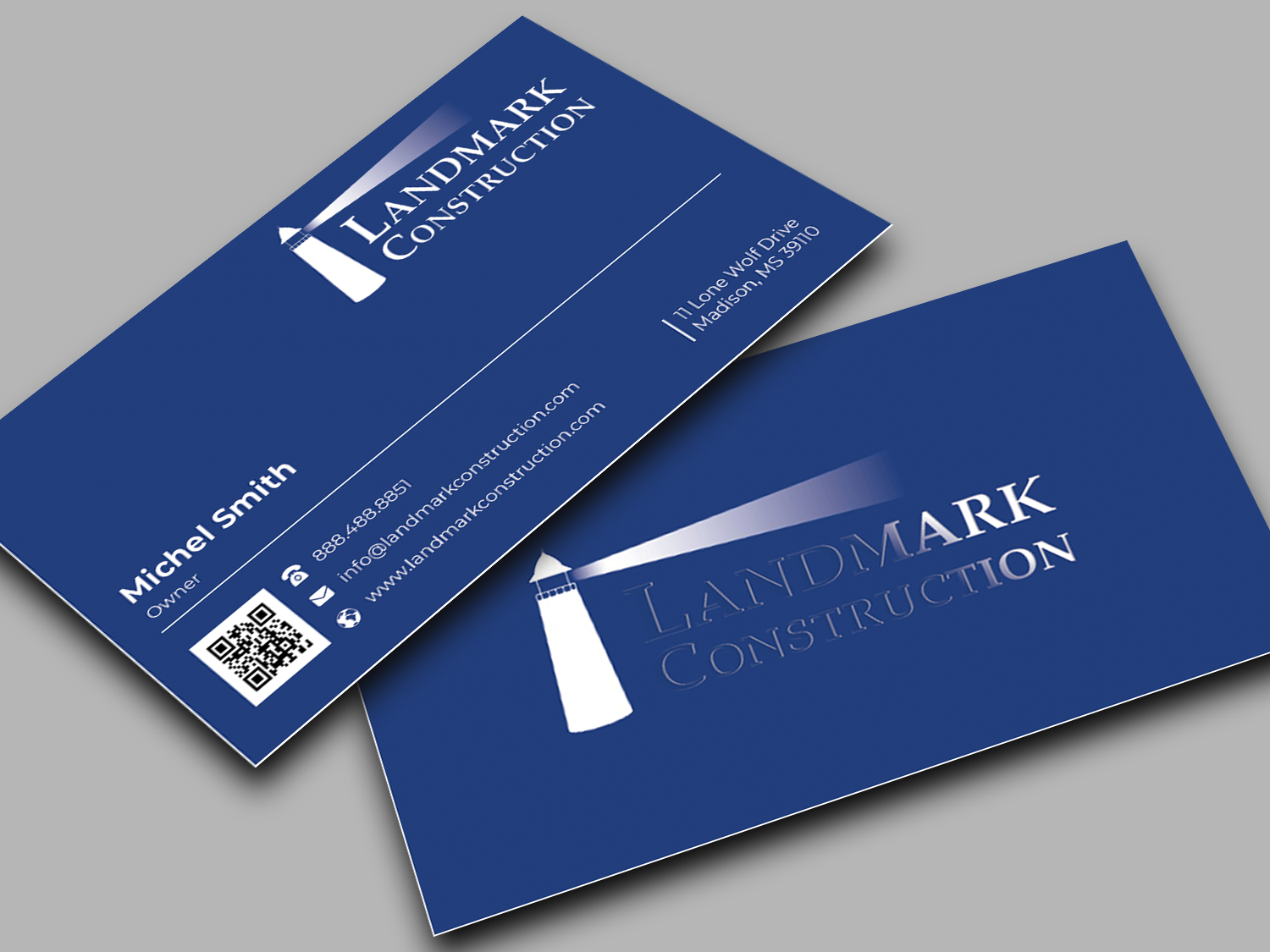Design de Carte de Visite par Innovative Graphix pour Landmark Construction | Design #33047940
