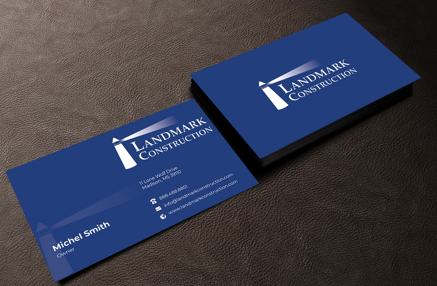 Design de Carte de Visite par Innovative Graphix pour Landmark Construction | Design #33047974