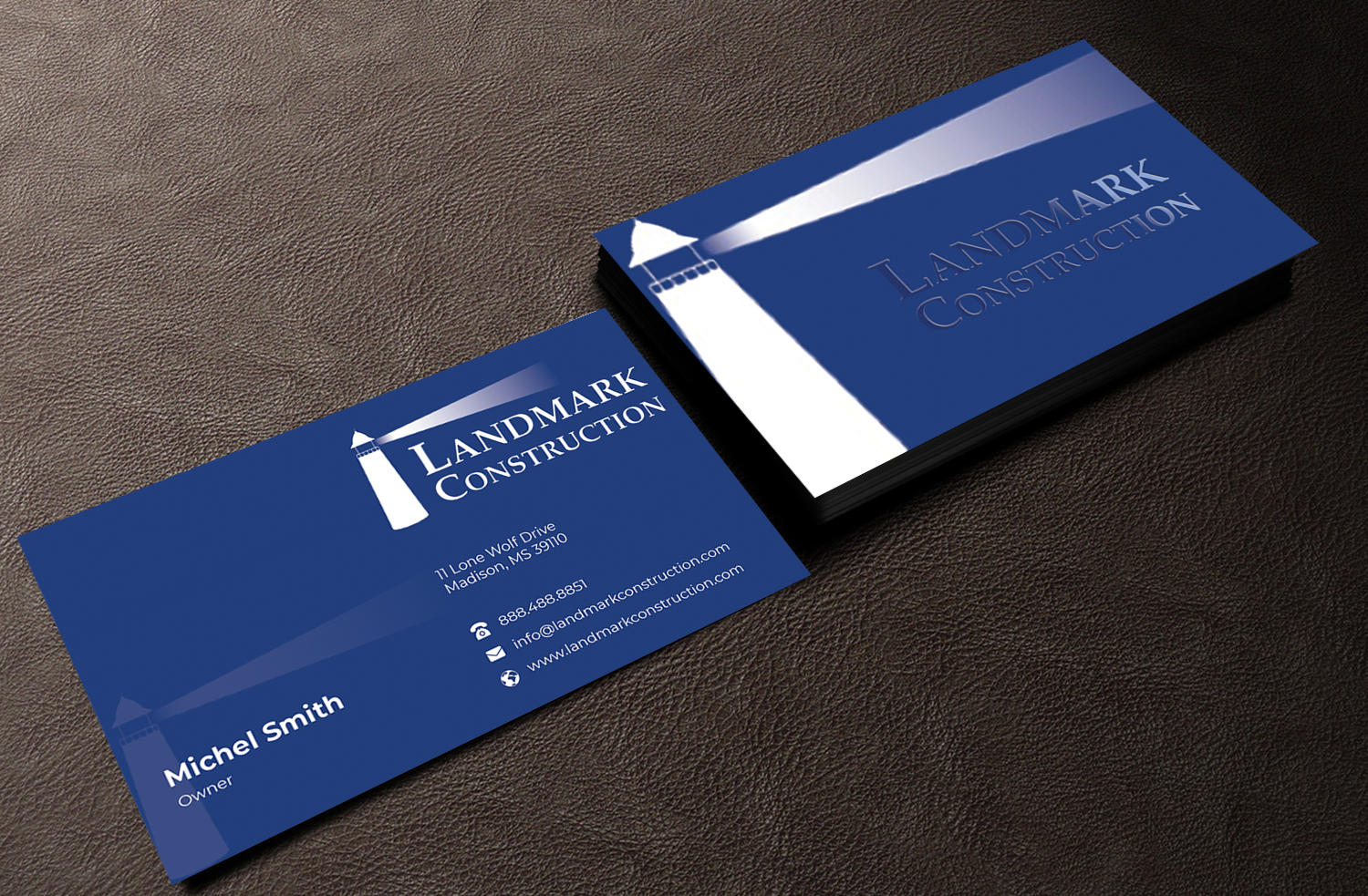 Business Card Design by Innovative Graphix for Landmark Construction | Design #33047975