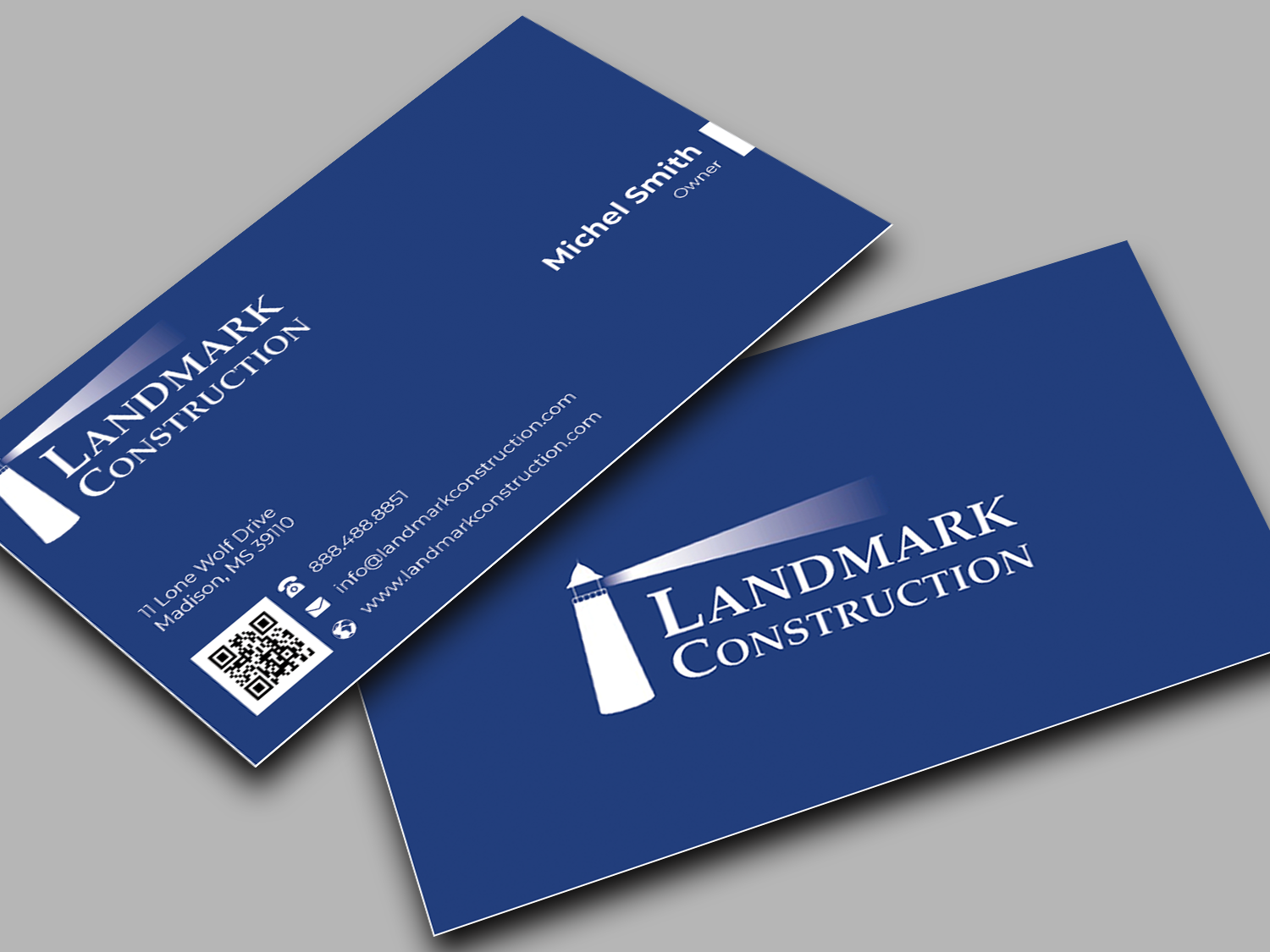 Business Card Design by Innovative Graphix for Landmark Construction | Design #33048262