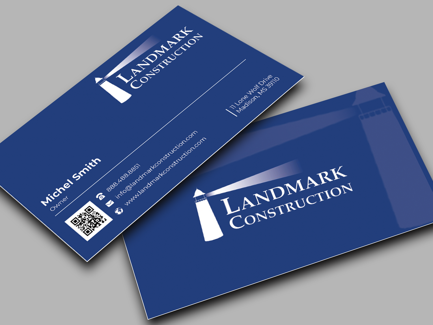 Business Card Design by Innovative Graphix for Landmark Construction | Design #33048646