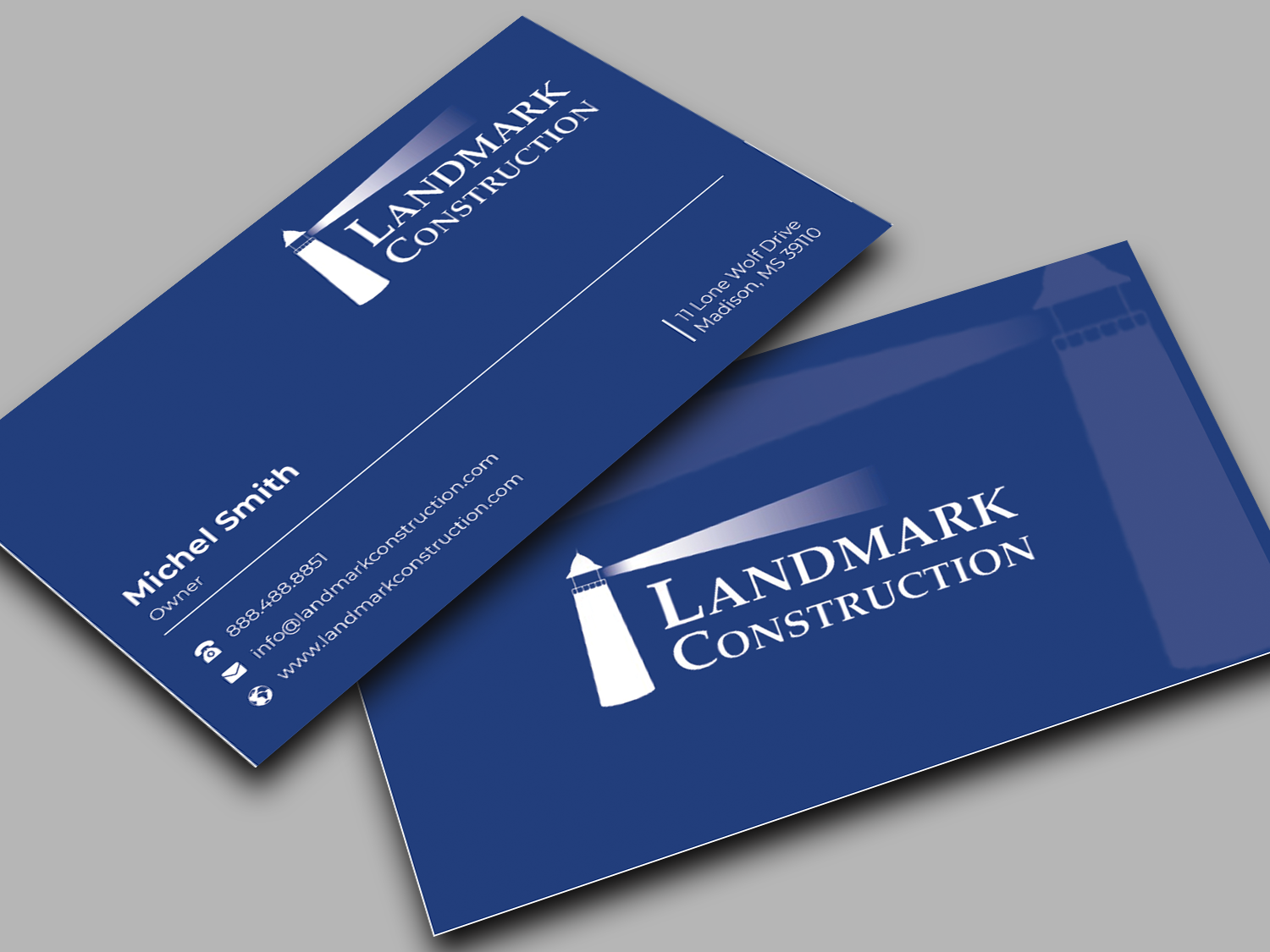 Design de Carte de Visite par Innovative Graphix pour Landmark Construction | Design #33048647