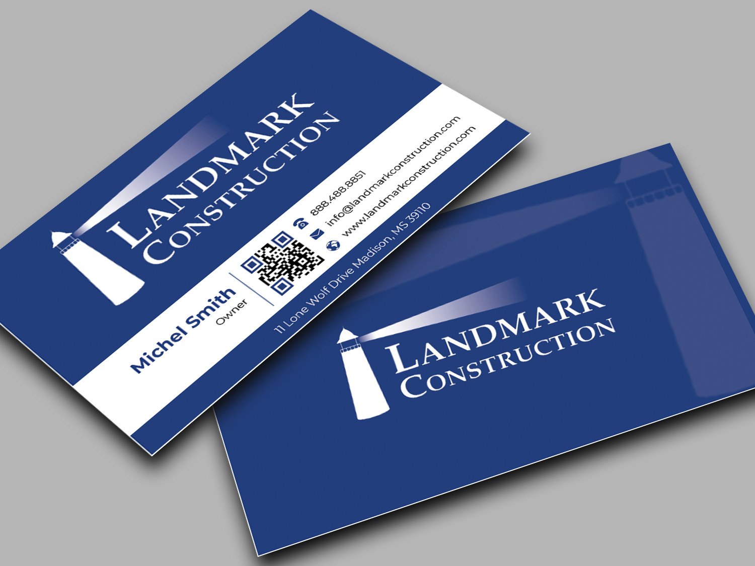 Business Card Design by Innovative Graphix for Landmark Construction | Design #33048649