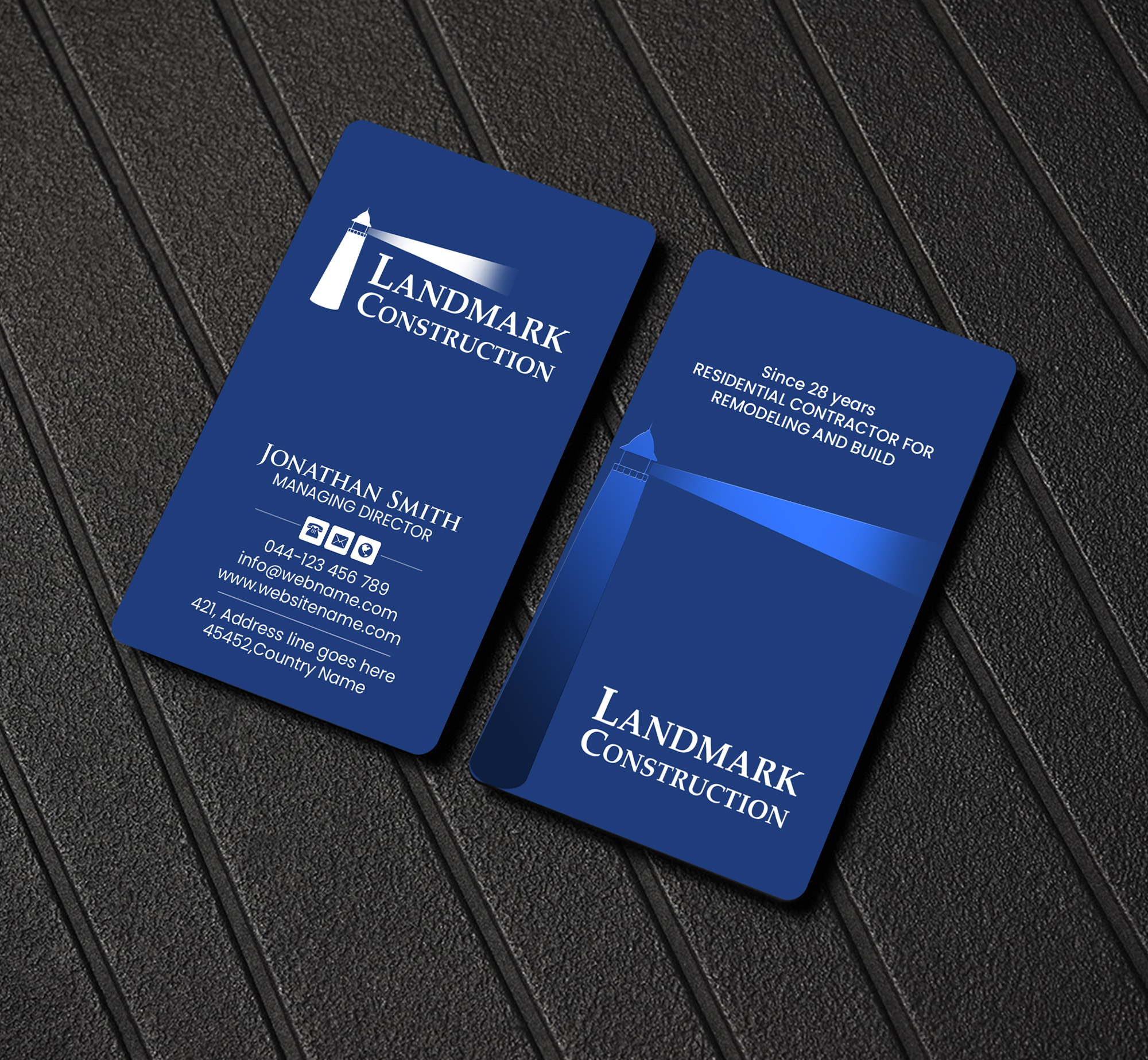 Business Card Design by Creations Box 2015 for Landmark Construction | Design #33043062