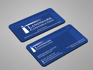 Business Card Design by Creations Box 2015 for Landmark Construction | Design: #33043065