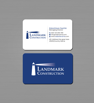Business Card Design by Creations Box 2015 for Landmark Construction | Design: #33043070
