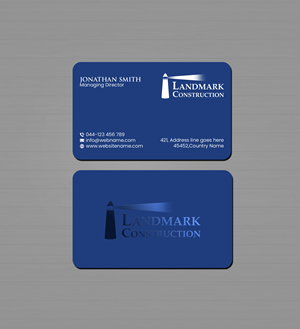 Business Card Design by Creations Box 2015 for Landmark Construction | Design: #33043074