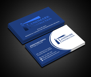 Design de Carte de Visite par Creations Box 2015 pour Landmark Construction | Design : #33043076